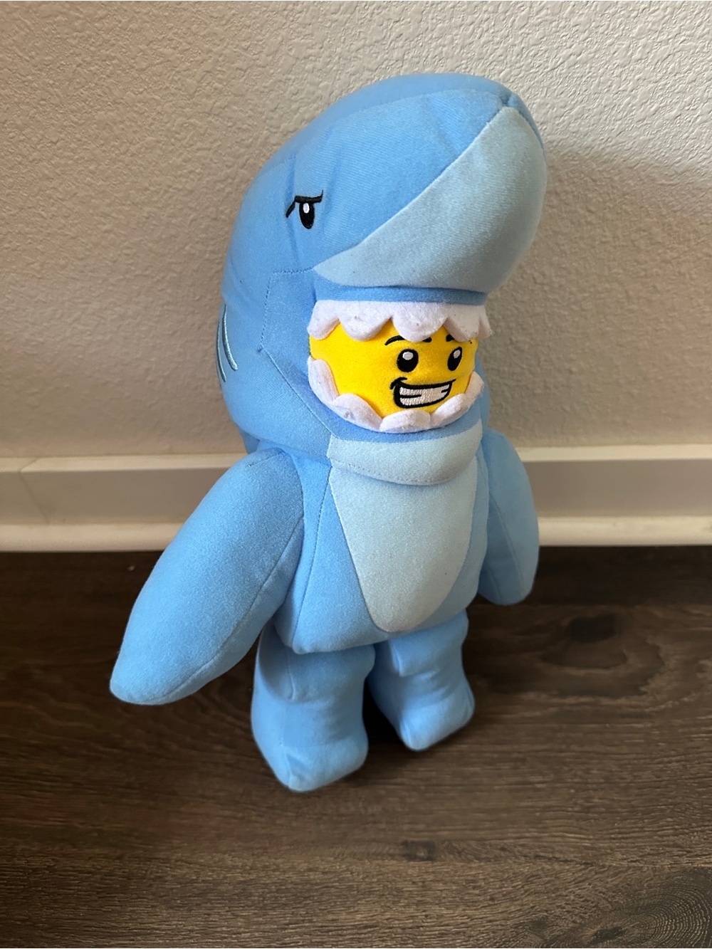 LEGO Minifigure Man Shark Suit Guy Blue 14” Soft Toy  Plush
